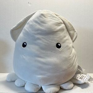 Adorable White Stuffed Octopus Plush Toy